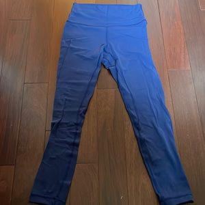 Lululemon Aligns 7/8” Navy - Size 6